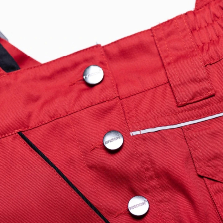 Pantaloni de lucru cu pieptar SUMMER - rosu [5]