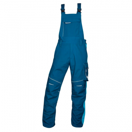 Pantaloni de lucru cu pieptar URBAN - albastru [0]