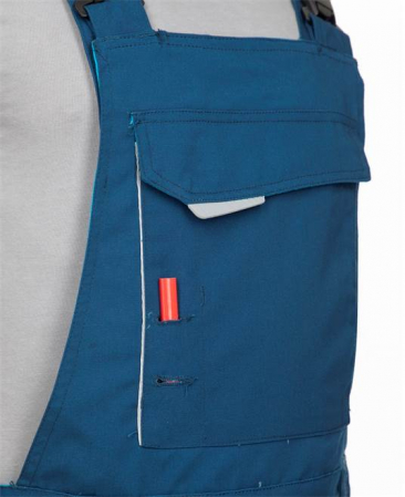 Pantaloni de lucru cu pieptar URBAN - albastru [9]