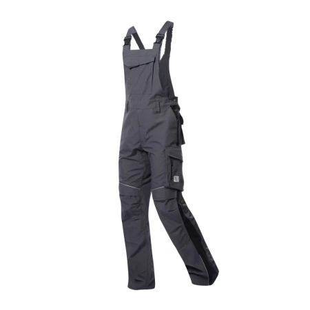 Pantaloni de lucru cu pieptar URBAN - gri inchis [1]