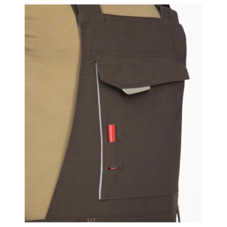 Pantaloni de lucru cu pieptar URBAN - maro [5]