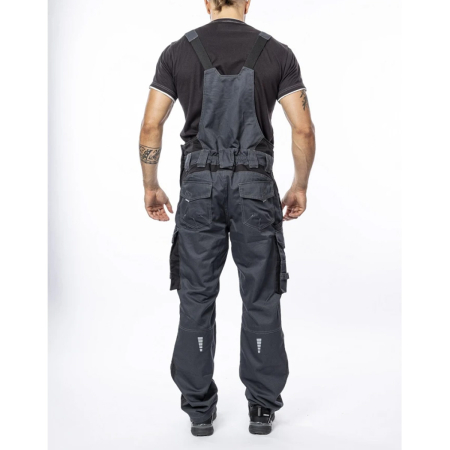 Pantaloni de lucru de iarna cu pieptar VISION - gri inchis [3]