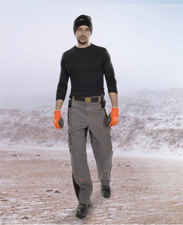 Pantaloni de lucru de iarna in talie VISION - gri/negru [1]