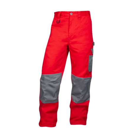 Pantaloni de lucru in talie 2STRONG - rosu/gri [0]