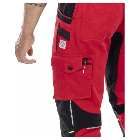 Pantaloni de lucru in talie 4XSTRETCH - rosu [4]
