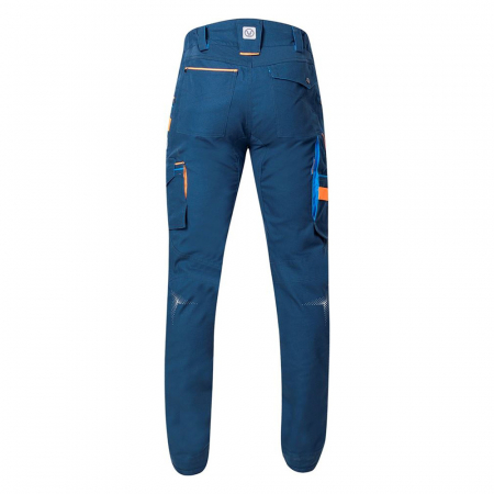 Pantaloni de lucru in talie Creatron - albastru/neon [1]