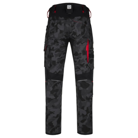 Pantaloni de lucru in talie Creatron - camo/negru [1]