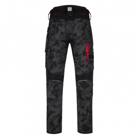 Pantaloni de lucru in talie Creatron - camo/negru [1]
