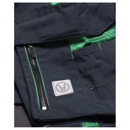 Pantaloni de lucru in talie NEON - gri/verde [3]