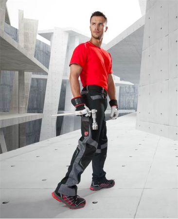 Pantaloni de lucru in talie R8ED - negru/gri [2]