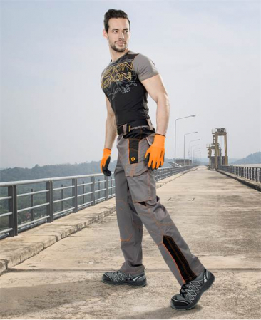 Pantaloni de lucru in talie VISION - gri/negru [3]