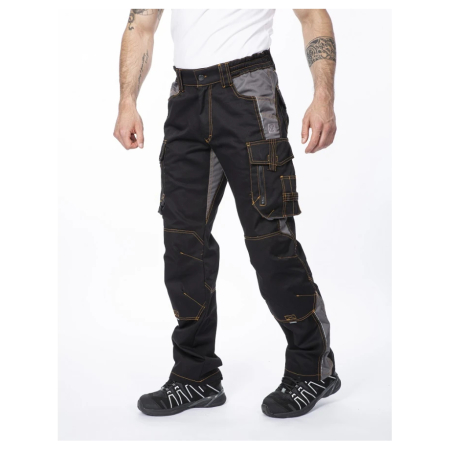Pantaloni de lucru in talie VISION - negru/gri [2]