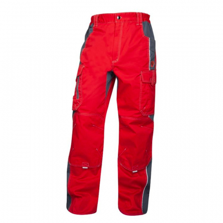 Pantaloni de lucru in talie VISION - rosu/gri [0]