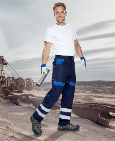 Pantaloni de lucru reflectorizanti in talie COOL TREND - bleumarin [1]