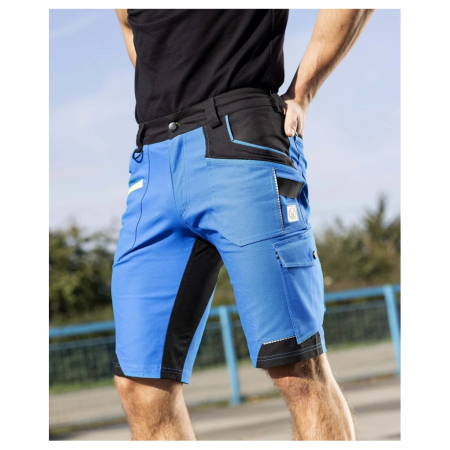 Pantaloni de lucru scurti 4XSTRETCH - albastru [7]