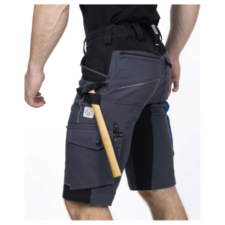 Pantaloni de lucru scurti 4XSTRETCH - gri inchis [4]