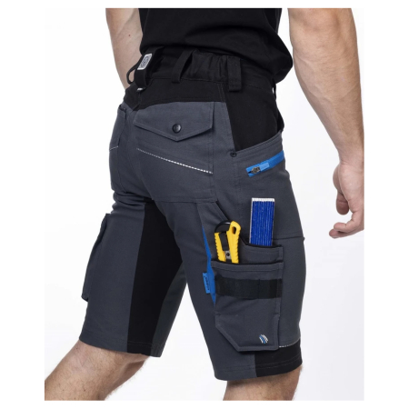 Pantaloni de lucru scurti 4XSTRETCH - gri inchis [5]