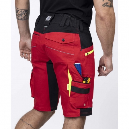 Pantaloni de lucru scurti 4XSTRETCH - rosu [5]