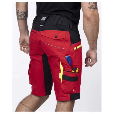 Pantaloni de lucru scurti 4XSTRETCH - rosu [5]