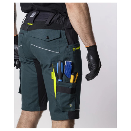 Pantaloni de lucru scurti 4XSTRETCH - verde [5]