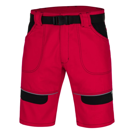 Pantaloni de lucru - Pantaloni de lucru scurti COOL TREND - rosu