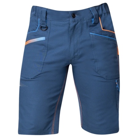 Pantaloni de lucru - Pantaloni de lucru scurti Creatron - albastru/neon