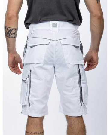 Pantaloni de lucru scurti hidrofobizati URBAN+ alb [3]