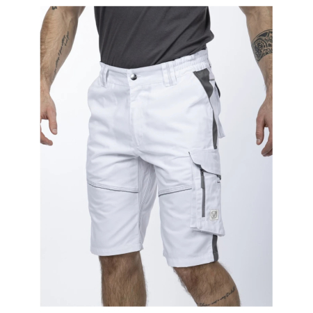 Pantaloni de lucru scurti hidrofobizati URBAN+ alb [2]