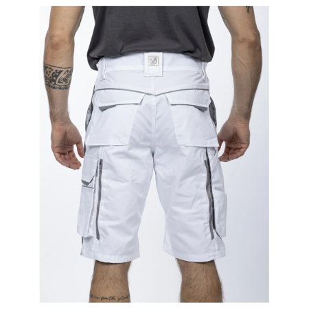Pantaloni de lucru scurti hidrofobizati URBAN+ alb [3]
