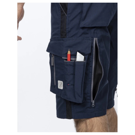 Pantaloni de lucru scurti hidrofobizati URBAN+ bleumarin [4]