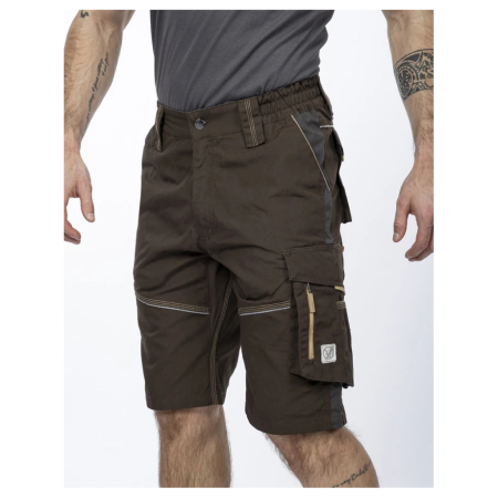 Pantaloni de lucru scurti hidrofobizati URBAN+ maro [2]