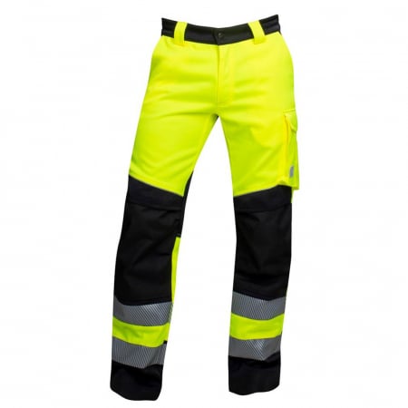 Imbracaminte de lucru - Pantaloni reflectorizanti de lucru in talie SIGNAL+ - galben/negru