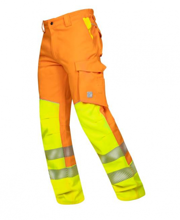 Pantaloni reflectorizanti de lucru in talie SIGNAL - portocaliu [1]
