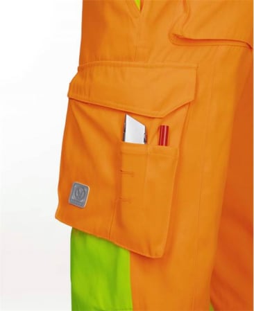 Pantaloni reflectorizanti de lucru in talie SIGNAL - portocaliu [3]