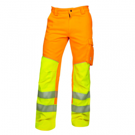 Pantaloni reflectorizanti de lucru in talie SIGNAL - portocaliu [0]