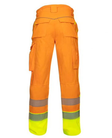Pantaloni reflectorizanti de lucru in talie SIGNAL - portocaliu [2]