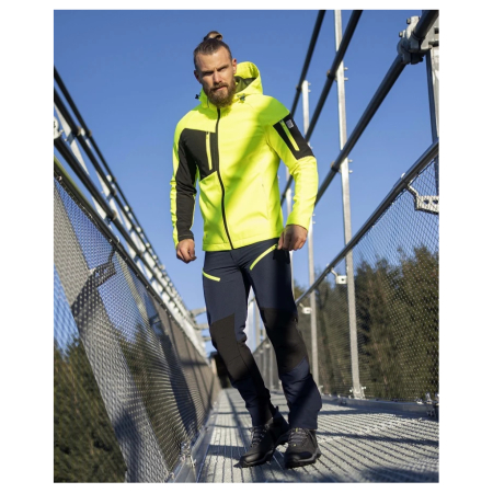Pantaloni softshell barbati CITYCONIC - bleumarin [2]