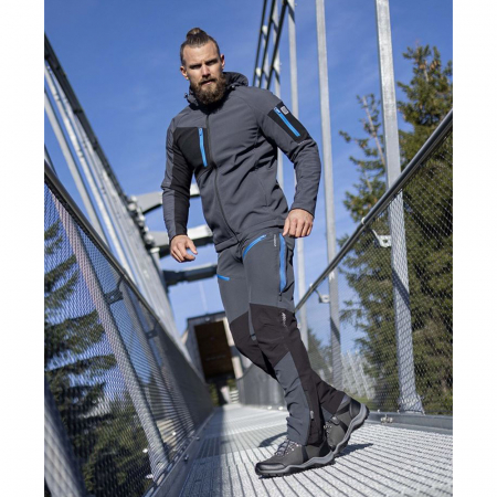 Pantaloni softshell barbati CITYCONIC - gri inchis [2]