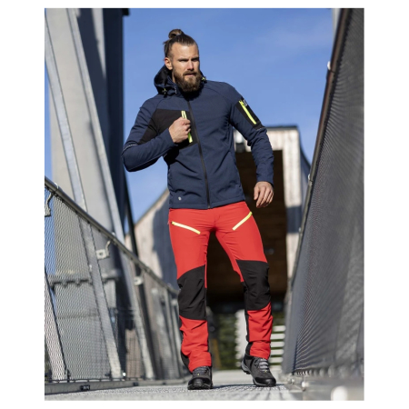 Pantaloni softshell barbati CITYCONIC - rosu [2]