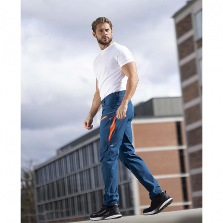 Pantaloni softshell barbati CREATRON - albastru [3]