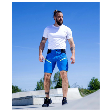 Pantaloni softshell scurti CITYCONIC - albastru [3]