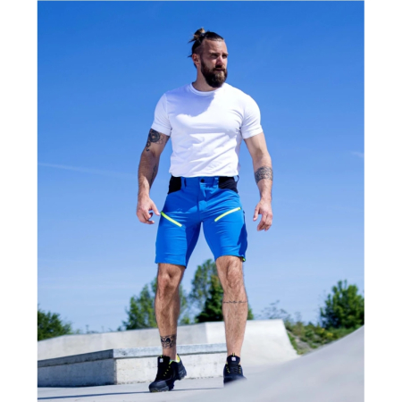 Pantaloni softshell scurti CITYCONIC - albastru [3]