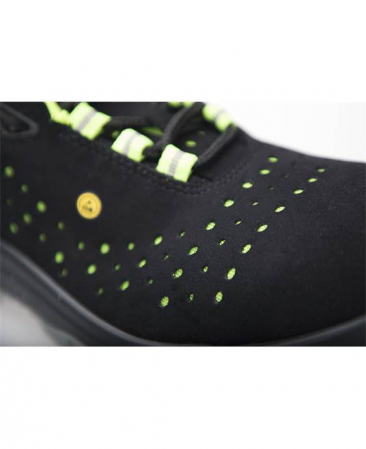 Pantofi de protectie cu bombeu din fibra de sticla si lamela antiperforatie non-metalica, VERNOR S1P ESD SRC [4]