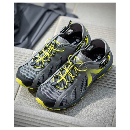 Pantofi trekking/outdoor SUNSET - gri/galben [1]