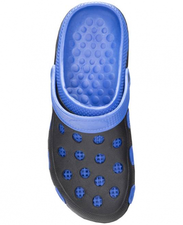 Papuci tip crocs MARINE - negru/albastru [3]
