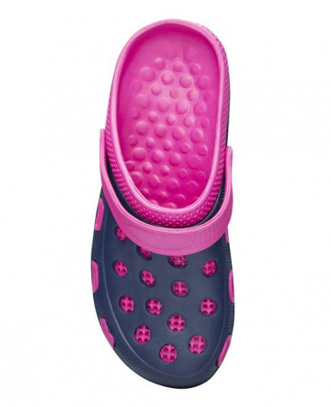 Papuci tip crocs MARINE - roz/bleumarin -pentru femei [3]