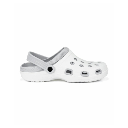 Incaltaminte impermeabila - Papuci tip crocs MARINE - alb/gri