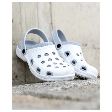 Papuci tip crocs MARINE - alb/gri [1]