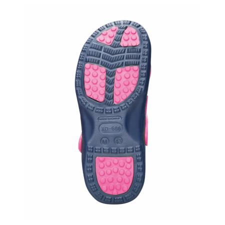Papuci tip crocs MARINE - roz/bleumarin -pentru femei [4]