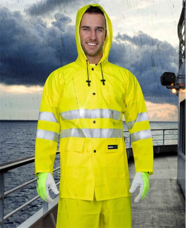 Pelerina scurta reflectorizanta AQUA 1101 - galben [2]